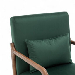 Velvet Bottle Green Hertford Accent Chair - thumbnail 3