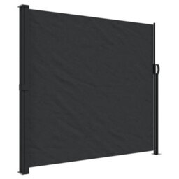 Walplus Retractable Side Awning Garden Sun Shade Canopy Gazebo For Back Door, Porch, Patio Black 180X600 Cm - thumbnail 2