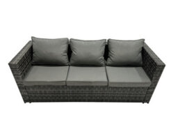Fimous 9 Pieces Outdoor Pe Rattan Garden Furniture Corner Sofa Oblong Coffee Table Set With Cushions 3 Footstools Side Table - thumbnail 3