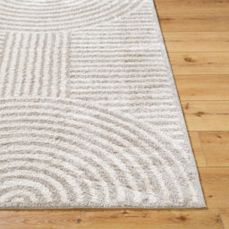 Livabliss Fossay Shaggy-Washable Beige Grey Modern Hig Pile Living Bedroom Rug 160 X 213 Cm Easy Care, Non Shedding - thumbnail 4