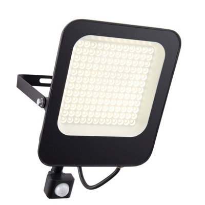 Luminosa Lighting Luminosa Guard Pir Override 100W Ip65 100W Outdoor Flood Light Matt Black Paint - image 1