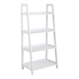 Furniture To Go Wally Bookcase With 4 Shelves In White - thumbnail 1