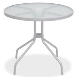 Walplus 6 Piece Outdoor Dining Set Steel And Textilene Grey - thumbnail 3