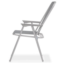Walplus 6 Piece Outdoor Dining Set Steel And Textilene Grey - thumbnail 8
