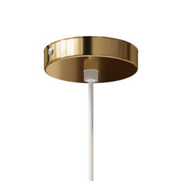 Living And Home Single Lamp Metal Chandelier, Glass Lampshade Classic And Elegant Ceiling Chandelier - thumbnail 8