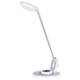 Wyld And Coco Led Desk Lamp Silver - Adjustable Arm, Dimmer, Colour Temperature, Usb Charging - Brushed Aluminium - thumbnail 6