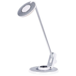 Wyld And Coco Led Desk Lamp Silver - Adjustable Arm, Dimmer, Colour Temperature, Usb Charging - Brushed Aluminium - thumbnail 5