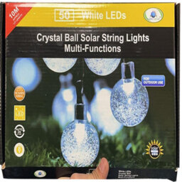 50 Led Solar Power Retro White Bulb 10M Garden String Lights Outdoor - thumbnail 5
