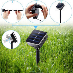 50 Led Solar Power Retro White Bulb 10M Garden String Lights Outdoor - thumbnail 6