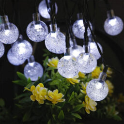 50 Led Solar Power Retro White Bulb 10M Garden String Lights Outdoor - thumbnail 2