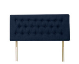 Rest Relax Linen Linoso Non Storage Divan Base With Headboard And Orchid Mattress - Midnight Blue - thumbnail 5