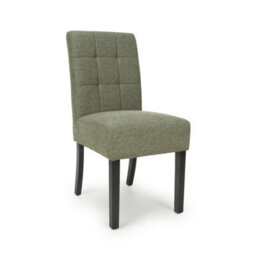 Harrow Green Weave Dining Chair - Black Legs - thumbnail 2