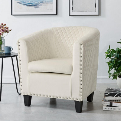 Bravich Stilo Tub Chair - Velvet Cream - image 1