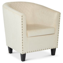 Bravich Stilo Tub Chair - Velvet Cream - thumbnail 3