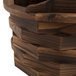 Outsunny Wood Garden Wishing Well Fountain Barrel Waterfall With Pump For Garden - thumbnail 7