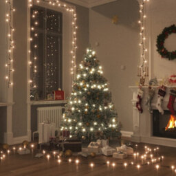 Berkfield Led String With 150 Leds Warm White 15 M Pvc - thumbnail 1