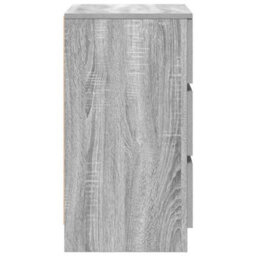 Vidaxl Bedside Cabinet With 3 Drawers Grey Sonoma 39X35X65 Cm Bedside Cabinets - thumbnail 7