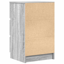 Vidaxl Bedside Cabinet With 3 Drawers Grey Sonoma 39X35X65 Cm Bedside Cabinets - thumbnail 8