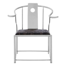 Orsina Modern Black Velvet And Steel Chair, Plush Velvet Upholstered Armchair For Reading, Elegant Accent Chair