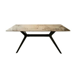 Outdoor Living (NW) Ltd San Diego Marble Top Dining Table With Emily Leather Chairs - Champagne - thumbnail 2