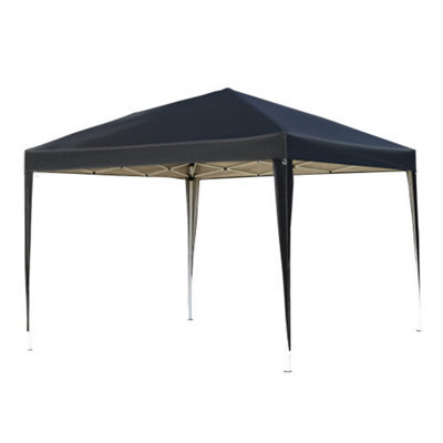 Pop Up Black Pop Up Square Heavy-Duty Gazebo Tent 3 X 3M - image 1