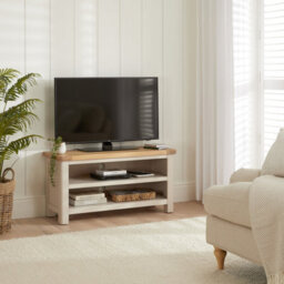 The Furniture Market Marbury Putty Grey Painted Small Tv Unit Stand Up To 50 Tv Size - thumbnail 3