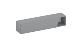 FurniComp LTD Furnicomp Combo 138Cm Floating Wall Hung Tv Unit With Shaped Door - Slate Grey Com-26-04 - thumbnail 5