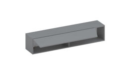 FurniComp LTD Furnicomp Combo 138Cm Floating Wall Hung Tv Unit With Shaped Door - Slate Grey Com-26-04 - thumbnail 3