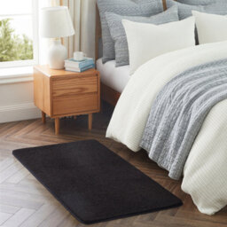 Bedlooms Black Pashmina Runner 60X120Cm, Soft Thick Piles, Hypoallergenic Hallway And Area Rug - thumbnail 9