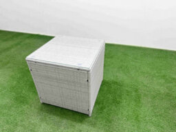 Fimous 6 Seater Pe Rattan Wicker Garden Furniture Conservatory Sofa Set Oblong Coffee Table Big Footstool Side Table - thumbnail 6