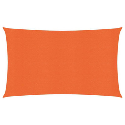 Berkfield Sunshade Sail 160 G/m2 Orange 2X5 M Hdpe - image 1