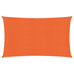 Berkfield Sunshade Sail 160 G/m2 Orange 2X5 M Hdpe - thumbnail 1