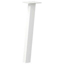 Berkfield Coffee Table Legs 4 Pcs White 42 Cm Steel - thumbnail 4