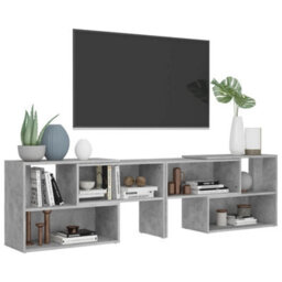 Berkfield Tv Cabinet Concrete Grey 149X30X52 Cm Engineered Wood - thumbnail 4