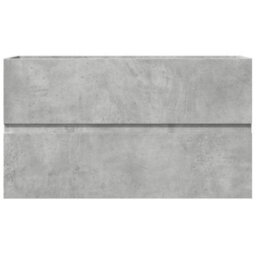 Walplus Bathroom Hanging Cabinet Concrete Grey 80X38.5X45 Cm Engineered Wood - thumbnail 4