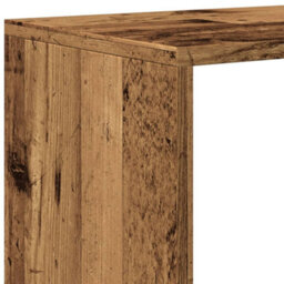Berkfield Room Divider Bookcase 4-Tier Old Wood 131.5X29X131.5 Cm Engineered Wood - thumbnail 9