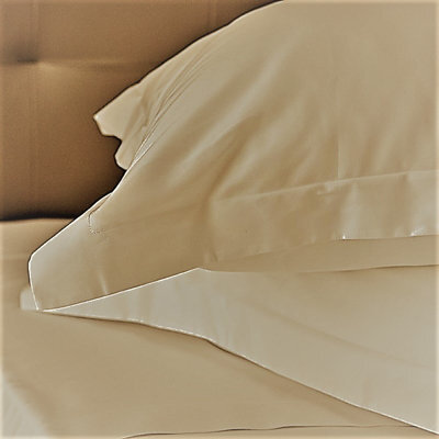 "Just So Home 65Cm 26"" Square Euro Continental Oxford Trim Pillowcase Pair (Cream)"
