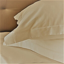 "Just So Home 65Cm 26"" Square Euro Continental Oxford Trim Pillowcase Pair (Cream)"