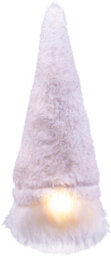 Netagon Home Festive Light Up Christmas White Gonk Gnome Ornament- 22Cm - thumbnail 2