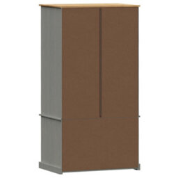 Vidaxl Wardrobe Vigo Grey 90X55X170 Cm Solid Wood Pine Wardrobes - thumbnail 7