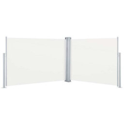 Walplus Retractable Side Awning Garden Sun Shade Canopy Gazebo For Back Door, Porch, Patio Cream 100X1000 Cm - thumbnail 2
