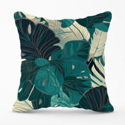 Warren Reed Designer Tropical Green Leaves Cushions 45Cm X 45Cm - thumbnail 1
