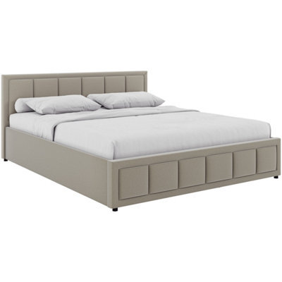 Lassic Vida Designs Vanita King Ottoman Fabric Bed, Beige (2) - image 1