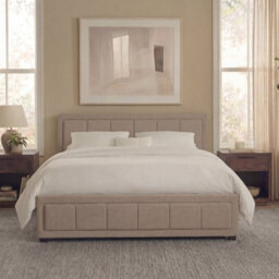 Lassic Vida Designs Vanita King Ottoman Fabric Bed, Beige (2) - thumbnail 8
