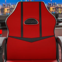 Lassic Vida Designs Comet Red & Black Racing Gaming Chair Ukfr High Back Adjustable Height - thumbnail 3