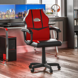 Lassic Vida Designs Comet Red & Black Racing Gaming Chair Ukfr High Back Adjustable Height