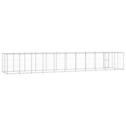 Berkfield Outdoor Dog Kennel Galvanised Steel 26.62 M2 - thumbnail 4