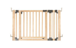 Safetots Wooden Multi Panel Room Divider, Up To 116Cm, Natural Wood, 76Cm Tall, Flexible Room Divider For Baby And Toddler