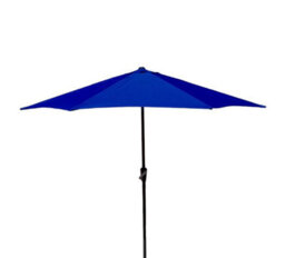 Blue Garden Parasol Patio Umbrella, Blue Garden Umbrella Be Furniture - thumbnail 1