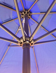 Blue Garden Parasol Patio Umbrella, Blue Garden Umbrella Be Furniture - thumbnail 4